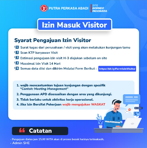Form Pengajuan Surat Izin & Akomodasi Visitor/New Hire