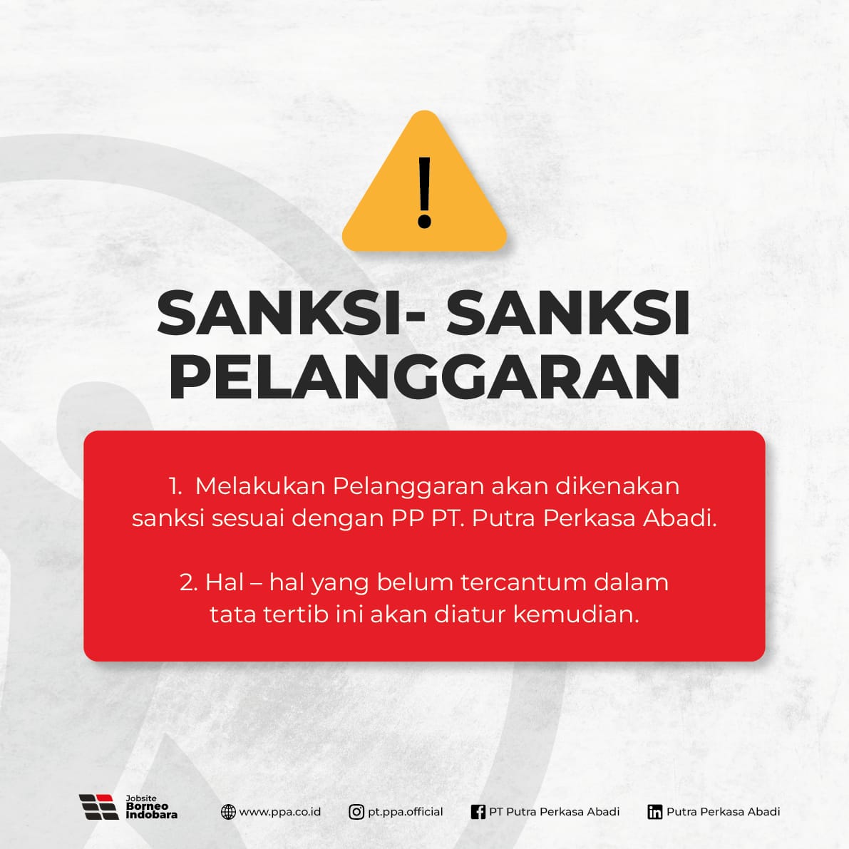 Informasi Tata Tertib Mess