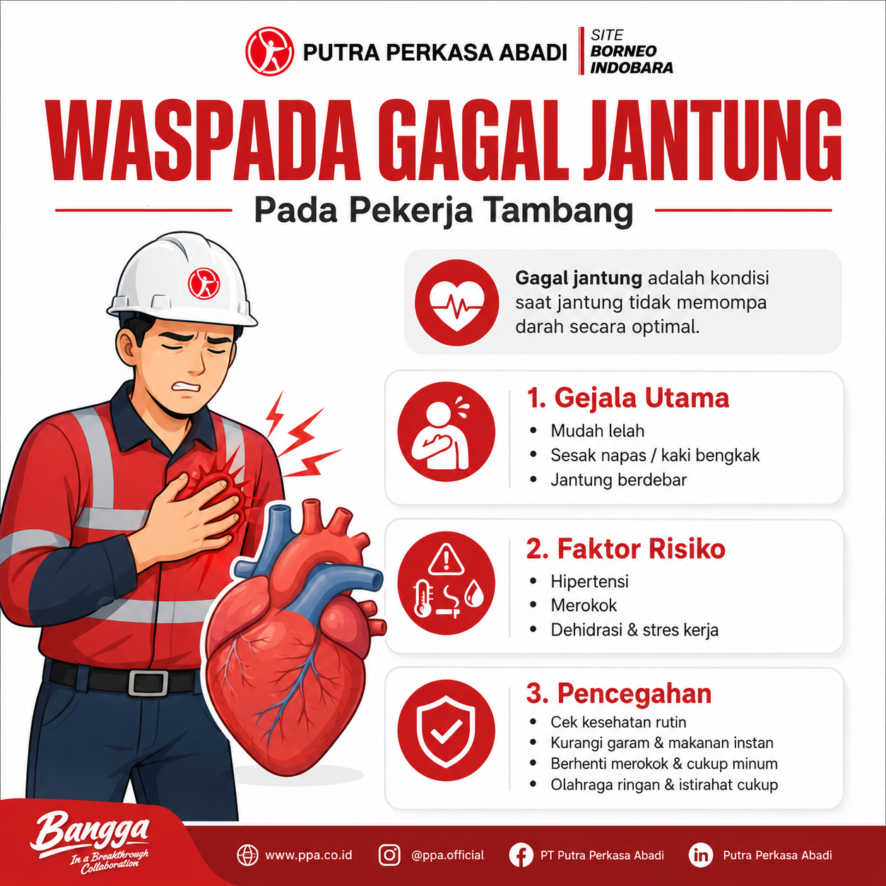 Waspada Gagal Jantung pada Pekerja Tambang