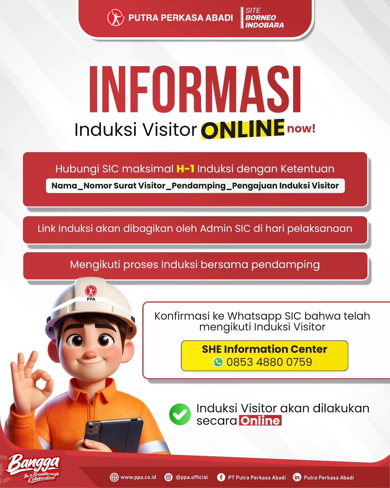Informasi Induksi Visitor Online