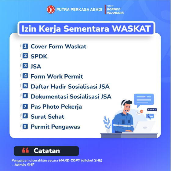 SYARAT IZIN KERJA SEMENTARA (WASKAT)