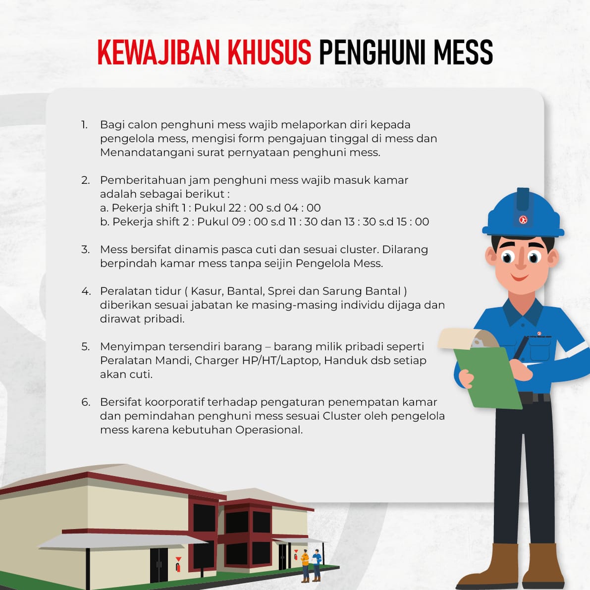 Informasi Tata Tertib Mess